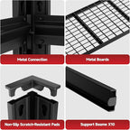5-Tier 60”W x 24”D x 78”H Garage Shelving Adjustable Metal Storage Shelves 3000LBS Garage Shelving Heavy Duty Utility Shelf Unit Storage Racks for Warehouse(Black)
