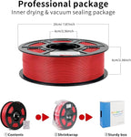 iSANMATE ASA Filament 1.75mm Red 1KG, UV & Weather Resistant 3D Printer Filament Perfect for Outdoor Functional Parts, Dimensional Accuracy +/- 0.02mm, 1kg Spool (2.2lbs)