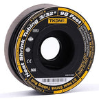 TKDMR 98 Ft 3/32" Heat Shrink Tubing - 3:1 Ratio Marine Grade Heat Shrink,Wire Cable Adhesive Lined Tube Insulation Seal Against Moisture Corrosion and Air Leakage.Black