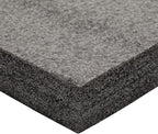 Okuna Outpost High Density Polyethylene Foam Sheet - Toolbox Foam Inserts - Customizable Pick & Pluck Pads - 16 x 12 x 1.5 in, Black, Pack of 2