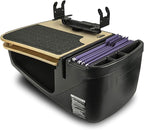 AutoExec GripMaster Car Desk for Your Vehicle Workstation and Mobile Office, Natural with Printer Stand and 400 watt Power Inverter