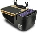 AutoExec GripMaster Car Desk for Your Vehicle Workstation and Mobile Office, Natural with Printer Stand