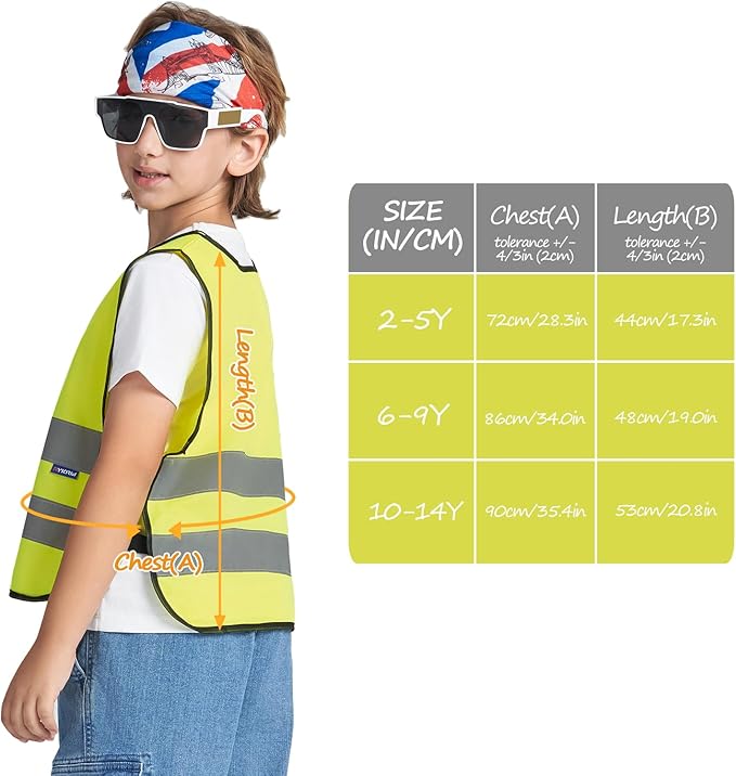 A-SAFETY Kids High Vis Reflective construction Safety vest customized LOGO