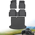 Hutisya-Floor Mats & Cargo Liner Set Fit for Nissan Kicks 2018-2024 All Weather Protection Anti-Slip & Durable TPE Full Set Liners Automotive Accessories-Black
