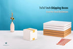 White 7x7x7 inches Shipping Boxes, Corrugated Cardboard 7x7 Box for Small Business Mailing, Packaging and Storing, 15 Pack