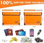 fire proof bag orange A5