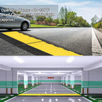 CXRCY Cable Ramp 1 Pack of 5 Channel PVC Rubber Cable Protector,18000lbs Capacity Heavy Duty Speed Bumps Hose Cord Channel Protector Ramps for Wire/Hose/Pipe Hider Driveway Outdoor