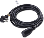 Cable Matters 2-Pack Low Profile Flat Plug Extension Cord (Power Extension Cable) 10 Feet (NEMA 5-15P to NEMA 5-15R)