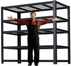 62" W 3050LBS Storage Shelves Unit,5 Tier Heavy Duty Metal Shelving Unit and Storage Large Rack,72" H x62 W x24 D Adjustable Metal Shelving Unit,Garage Shelves for Basement,Warehouse