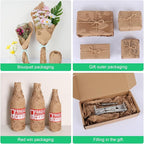Honeycomb Packing Paper Roll - 19.68'' x 820ft, 200 Fragile Stickers Included | Wine Box, Artwork & Glassware Protector | Heavy-Duty Cushioning Wrap for Shipping, Moving & Gift Packaging