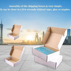 Shipping Boxes, 12''x9''x4'' Which is Anti-Impact Come with Exquisite Sealing Label.Suitable E-Commerce Packaging, Shipping Packaging.