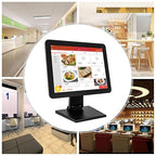 Label Printing Scale, Commercial Food Scale with Label and Receipt Printer, Electronic Weight Scale for Retail Store & Supermarket, Dual LCD Displays