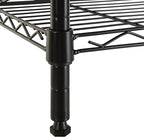 Amazon Basics 5-Shelf Tower Adjustable Storage Shelving Unit, Black, 16 D x 16 W x 54 H in