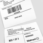 Compatible Thermal Labels Replacement for Zebra (【4" x 6"】 2 Stack/1000Labels)