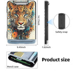 Clipboard with Storage Box & Pen Holder,Heavy Duty Clip Boards 8.5x11 for Nursing,High Capacity,School & Office Supplies,Leopard Floral