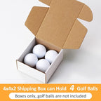 Eupako 4x4x2" Corrugated Box Mailers 50 Pack White Cardboard Small Shipping Boxes for Mailing (with 50 Stickers)