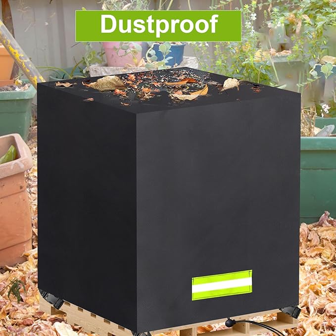 Pallet Cover Tarp Waterproof, Pallets Covers Heavy Duty Waterproof bulk Pallet Covers 53 x 53 x 44'' Outdoor Tarps Bulk Box Cover 53 x 53 x 44'' Custom Black Fits Wood Patio Furniture
