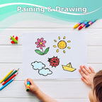 Vanhench 36" x 2400" (200') White Wrapping Paper Roll for Flower Bouquet Birthday Gifts, White Easel Painting Drawing Paper, Bulletin Board/Chart/Poster Paper, Kids Art Supplies
