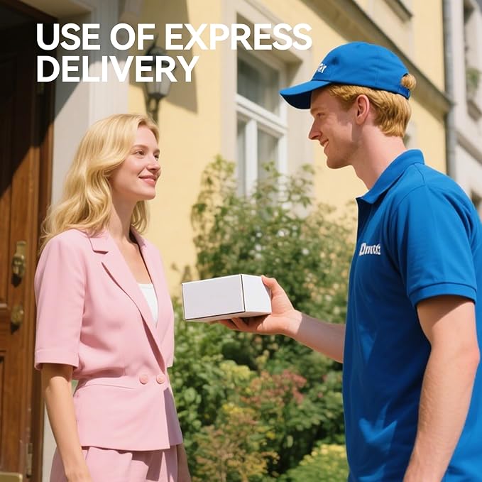 Small Shipping Boxes 3.5x2.2x1.6 Inches, 50-Pack White Corrugated Cardboard Boxes for Mailing, Storing, Gift Packaging