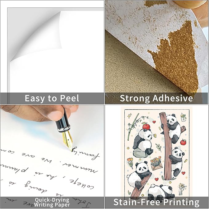 8.5" x 11" Full Sheet Label Sticker Paper for Laser & Inkjet Printers,Self Adhesive Full Page Shipping Labels,Printable White Matte Mailing Label Stickers(2000 Sheets,2000 Labels)