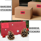 3" x 2" Thermal Labels Stickers Red, Thermal Printer Shipping Stickers, Multipurpose Inventory Self-Adhesive Direct Thermal Label for Small Business (500 Labels/Roll)