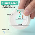 OWLKELA 16 Rolls Transparent Tape Refills, Clear Tape, All-Purpose Transparent Glossy Tape for Office, Home, School