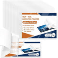 10 Pack 10 Mil 2.9"x4.1" Self Sealing Laminating Pouches Plastic Laminating Sheets Business Card Size Clear Lamination Paper for Office School Home Supplies（Waterproof & No Laminator Need)
