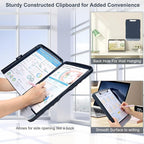 SFLHHDM Storage Clipboard with Pen Holder, High Capacity Clipboards for Classroom, Clip Boards 8.5x11 with Storage, Low-Profile Clip, Lightweight Plastic Clipboard for Kids, Lawers, Office Workers
