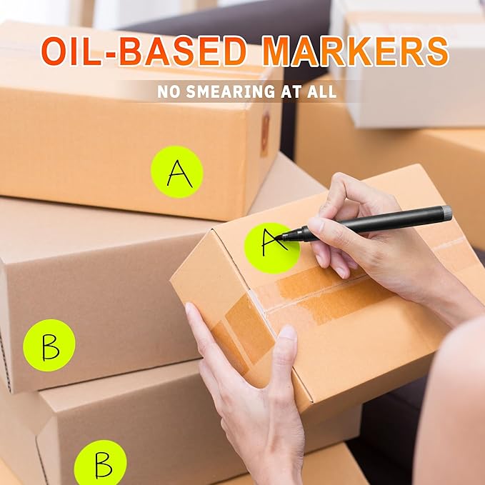 2 - Inch Round Fluorescent Yellow Color - Coding Stickers,4 Rolls, 2000 PCS Multipurpose Strong - Adhesive Labels for Office,Inventory,Organizing