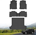 Hutisya-Floor Mats & Cargo Liner Set Fit for Toyota 4Runner 5 Seats 2003-2009 All Weather Protection Anti-Slip & Durable TPE Full Set Liners Automotive Accessories-Black