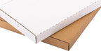 50 Pack 7" 45 RPM Vinyl Record Mailers, 7.5"L x 7.5"W x 1.1"H Kraft Corrugated Album Shipping Boxes for Small Business Packaging Mailing Moving Storage, with Fragile Stickers