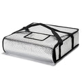 Pizza Bags for Delivery 22" X 22" X 5" - Moisture-Free, Professional Thermal Pizza Warmer, Heavy-Duty Food Carrier, Suitable for Restaurants,Picnic Uber Eats & Door Dash（Silver）