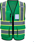 AYKRM 11 color High Vis Reflective Safety Vest for Women Men Security Pocket Zipper