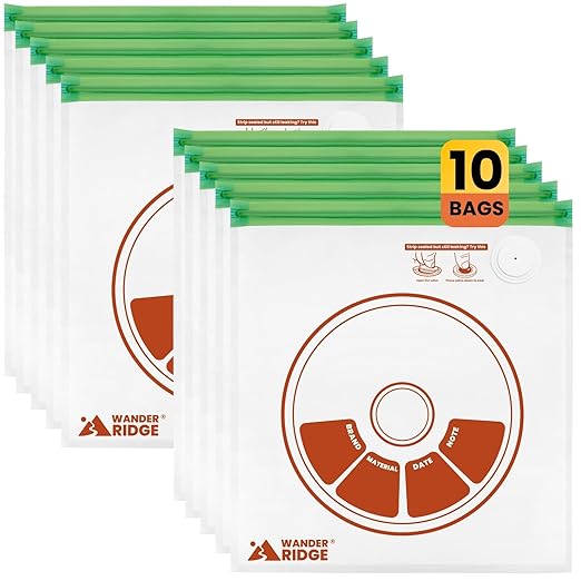 3D Printer Filament Storage Bags Vacuum Storage Bags Kit 3D Printer Accessories with Storage Bags (13x15 inches), Humidity Resistant (10 Bags Only)