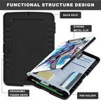 Heavy Duty Plastic Clipboard with Storage & Pen Holder, Low Profile Clip - Blue Turtle