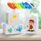 Shipping Boxes 10x7x5 Set of 6, White Corrugated Cardboard Box for Mailing Business Packaging