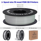 GEEETECH Glow in The Dark PLA Purple Filament, 3D Printing Luminous Filament 1.75mm, Best with UV Lamps, 1kg Spool (2.2lbs), Dimensional Accuracy +/- 0.02 mm, Fit Most 3D Printers