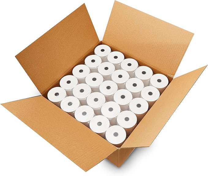 CLOVER POS 3-1/8" x 230' THERMAL RECEIPT PAPER BPA FREE - 50 NEW ROLLS
