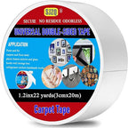 Double Sided Carpet Tape Heavy Duty, 1.2inx22Yards No Residue Rug Tape for Hardwood Floors, Strong Hold Carpet Tape for Area Rugs, Mats, Posters on Tile, Concrete, Metal, Glass