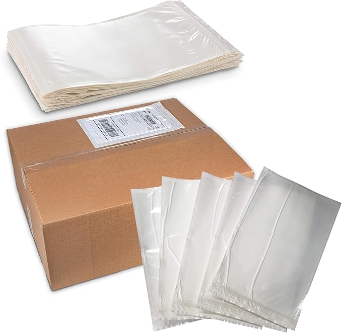 MT Products Clear Plastic Envelope Pouch 6" x 9" - Disposable Blank Packing List for Shipping - Pack of 1000