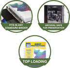 Samsill Heavy Duty Sheet Protectors for 3 Ring Binders, 8.5 x 11 Clear Page Protectors, Plastic Sleeves & Report Covers, Acid Free Archival Safe Document Protectors