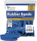 Upgrade Office Supply UPG25764B Rubber Bands, Size 64 (3-1/2 x 1/4), Blue, 80 Bands, 1/4 lb Bag, USA