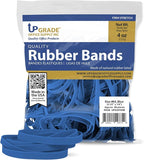 Upgrade Office Supply UPG25764B Rubber Bands, Size 64 (3-1/2 x 1/4), Blue, 80 Bands, 1/4 lb Bag, USA
