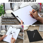 30 Pieces Clipboards, Plastic Clipboards with Low Profile Clip A4 Letter Size Cute Clip Boards Holds 100 Sheets for Home Office Classroom Supplies, 12.4 x 8.7 Inch (Chic Style)