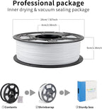 iSANMATE ASA Filament 1.75mm White 1KG, UV & Weather Resistant 3D Printer Filament Perfect for Outdoor Functional Parts, Dimensional Accuracy +/- 0.02mm, 1kg Spool (2.2lbs)