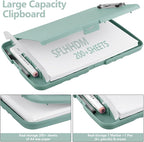 SFLHHDM Storage Clipboard with Pen Holder, High Capacity Clipboards for Classroom, Clip Boards 8.5x11 with Storage, Low-Profile Clip, Lightweight Plastic Clipboard for Kids, Lawers, Office Workers
