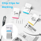 Bag Clips for Food, 6 Pack Metal Chip Clips with Colored Silicone, Heavy Duty Chip Clip with Air Tight Seal, Stainless Steel Clamp for Kitchen, Office, Tool Room