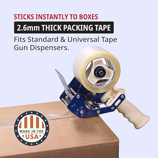 Tape Logic 2" x 55 yds Acrylic Packing Tape 2.6 Mil, Clear (18-Pack) Heavy Duty Packing Tape Rolls for Sealing Boxes at Home, Warehouse, & Office, Supplies for Packaging, Shipping, Moving