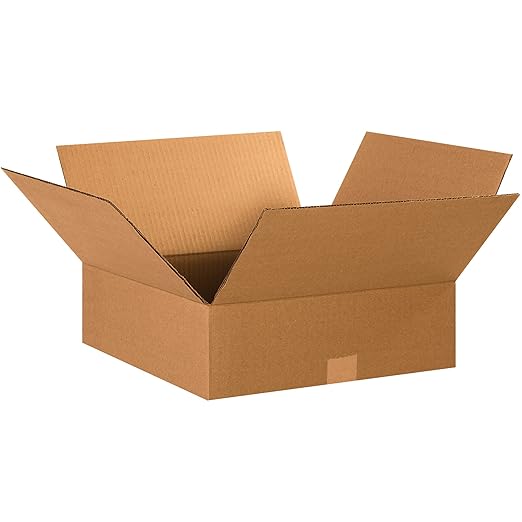 TAPE LOGIC 15 x 15 x 5 Corrugated Cardboard Boxes, Flat 15"L x 15"W x 5"H, Pack of 25 | Shipping, Packaging, Moving, Storage Box for Home or Business, Strong Wholesale Bulk Boxes