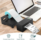 L LIKED 2500 PCS 4"x6" Thermal Shipping Labels, 250 Labels/Roll, White Perforated & Strong Adhesive Direct Thermal Labels, Compatible with Zebra, Rollo (10 Rolls)